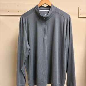 johnnie-O Men's Charcoal Zip-Up Sweater